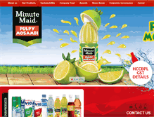 Tablet Screenshot of hindustancoca-cola.com